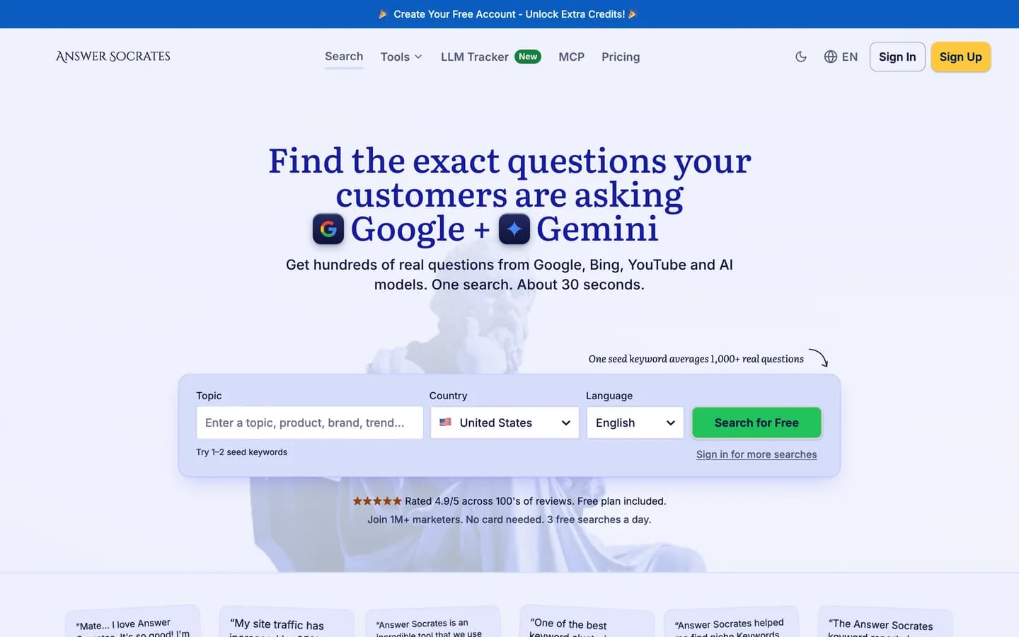 Answer Socrates homepage