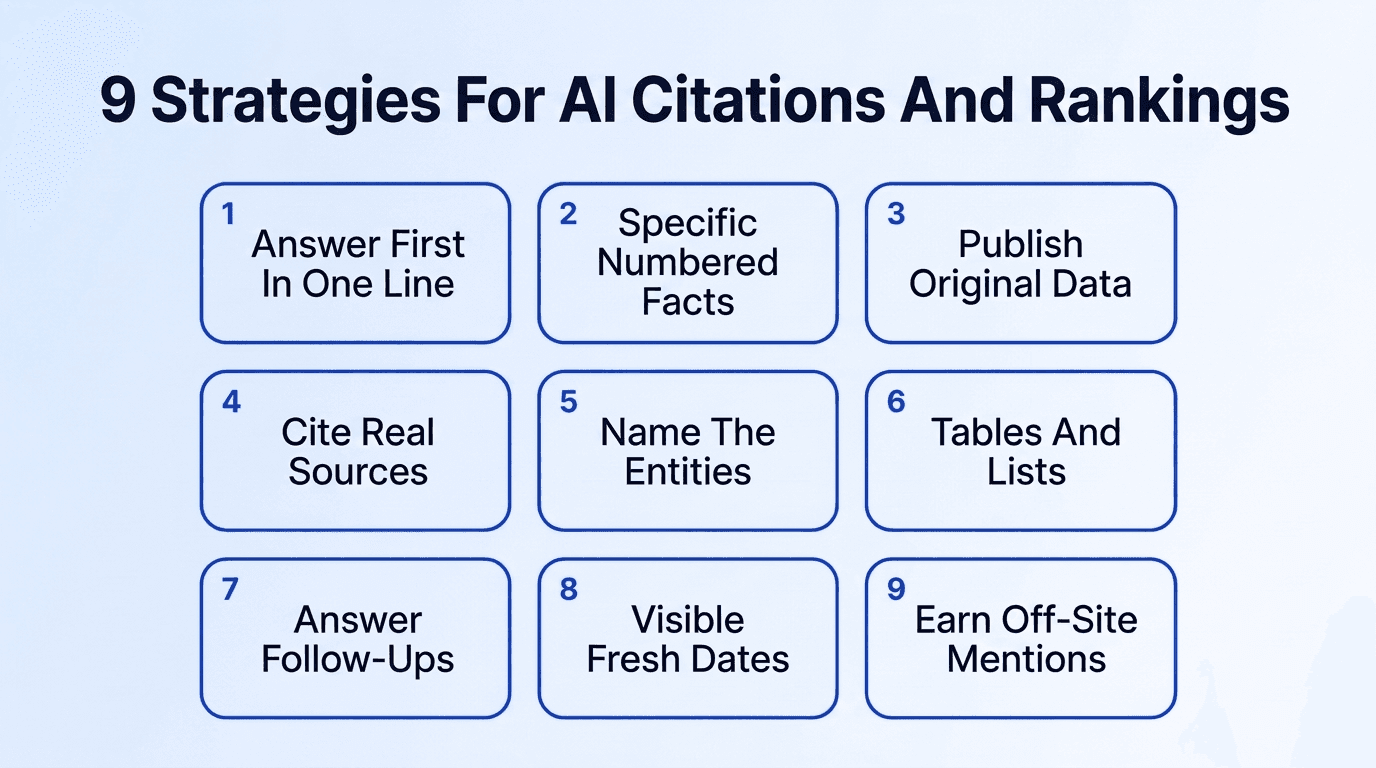 9 stratégies pour écrire du contenu SEO cité par l'IA