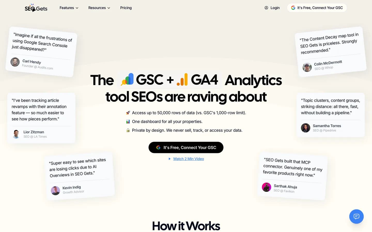 SEO Gets homepage