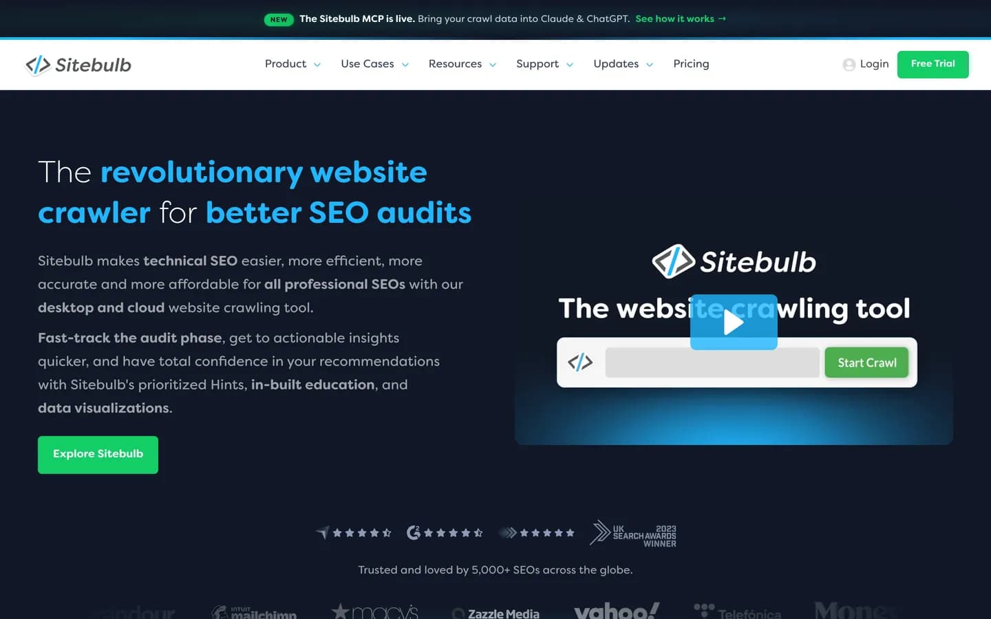 Sitebulb homepage